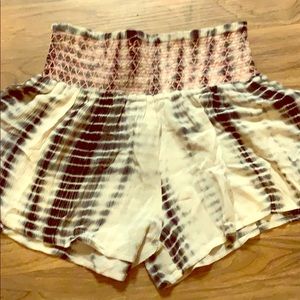 Ecote tie dye high waist shorts LF